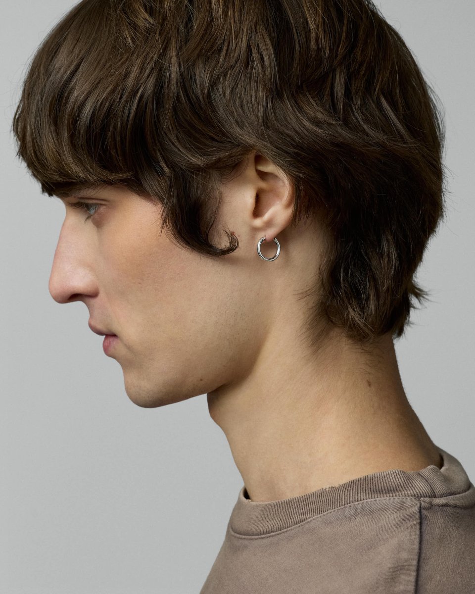 SLIM HOOPS - Silver TWO JEYS - paire packshot