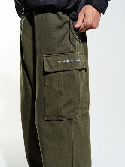 cargo pants khaki - Aura