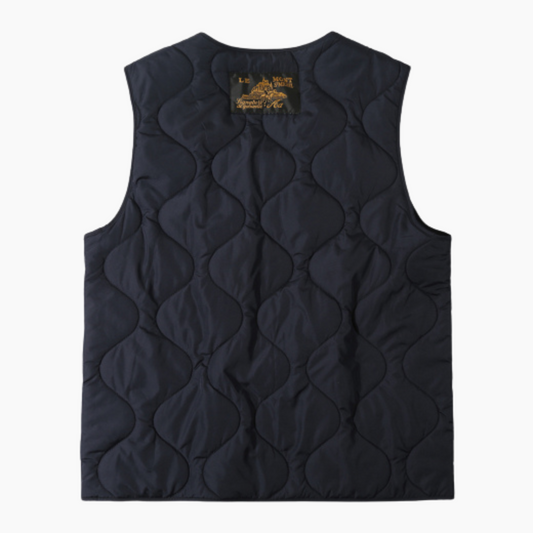 VINIS - SLEEVELESS JACKET NAVY - Aura