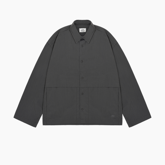 Snap shirt jacket charcoal - Aura