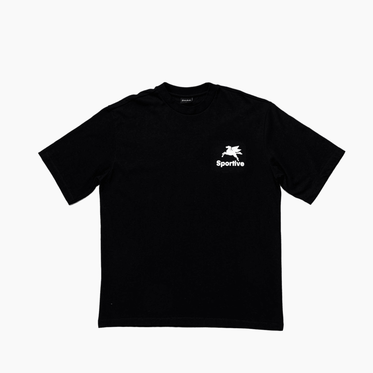 Goodies Sportive Pegasus Black Tee packshot face