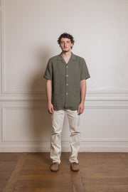 Take Ivy Off-White Pants - Kamakura Shirt - vue de face portée