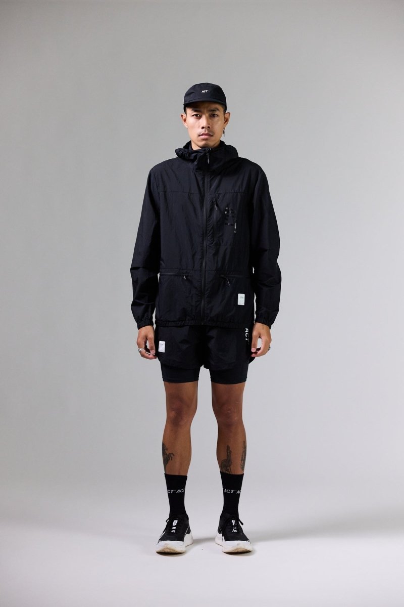 ShellLight Windbreaker Noir - ACT Running - Aura Store - vue 6 — photo 6
