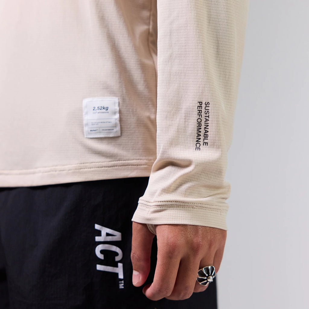BioPerf - Tshirt Manche Longue - Beige ACT Running