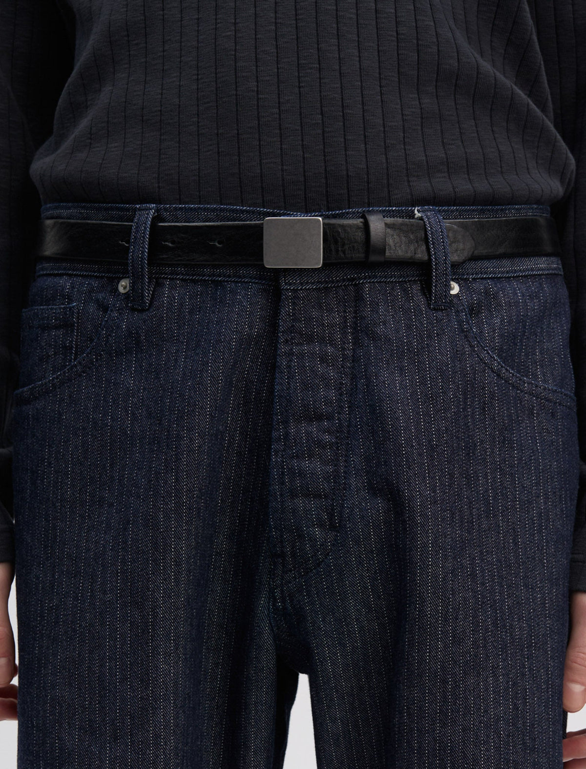ANOTHER Belt 2.0 noire - ceinture cuir italien fermeture cinch Another Aspect — photo 3