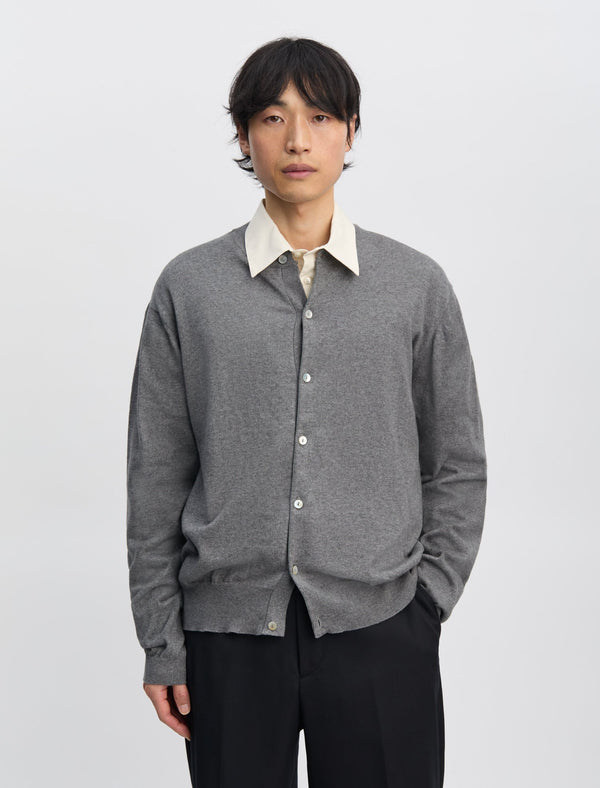ANOTHER CARDIGAN 2.0, DARK GREY MELANGE