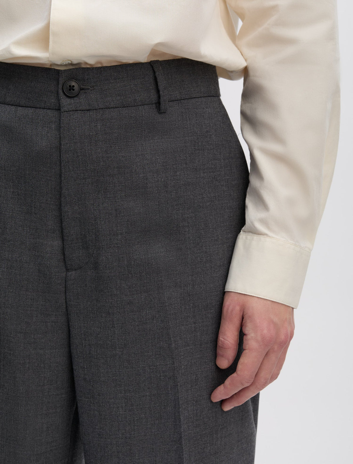 Another Aspect Suit Pants 2.0 Grey Melange - matière — photo 5
