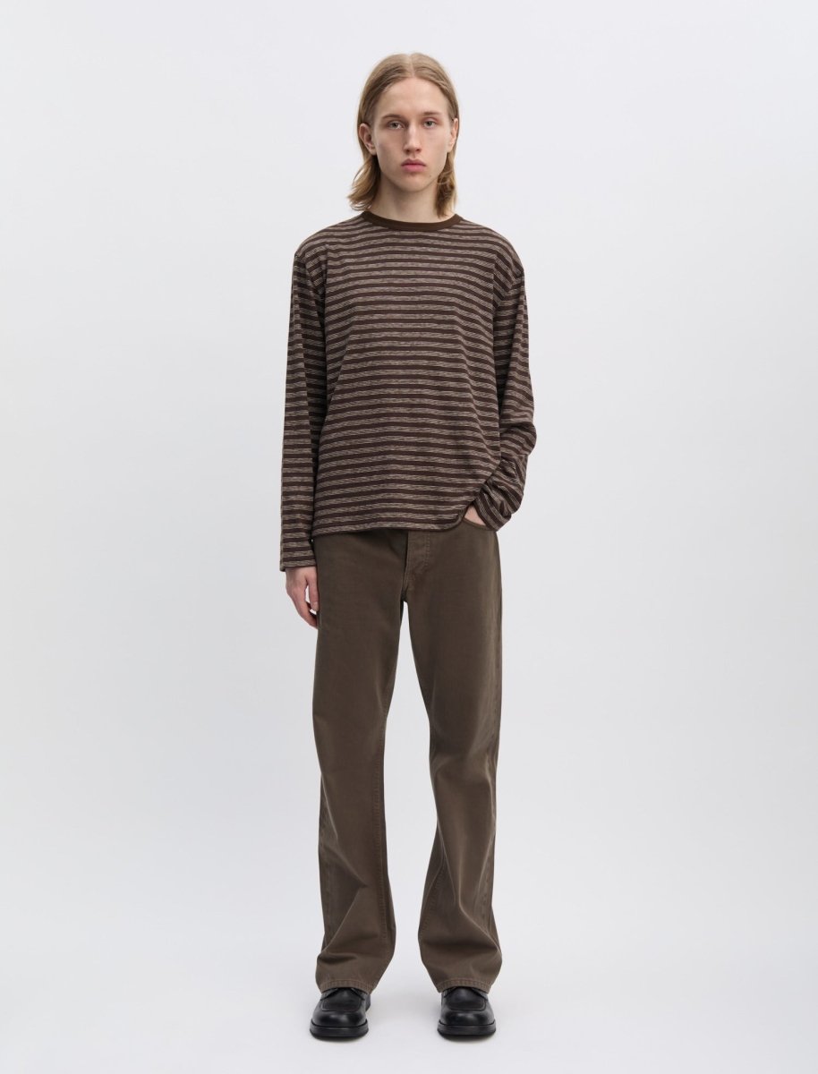 Another Aspect T-Shirt 3.0 JPN Brown/Ecru Stripe - Aura Store — photo 1