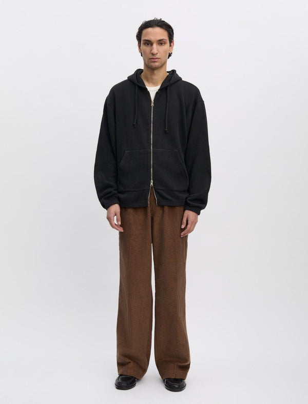 ANOTHER ZIP HOODIE 1.0, JET BLACK