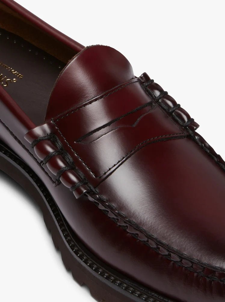 WEEJUN 90 LARSON PENNY - Wine Leather G.H.BASS - détail intérieur