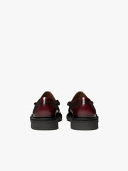 WEEJUN STEP LARSON MOC PENNY - Wine G.H.BASS - vue arrière, contrefort