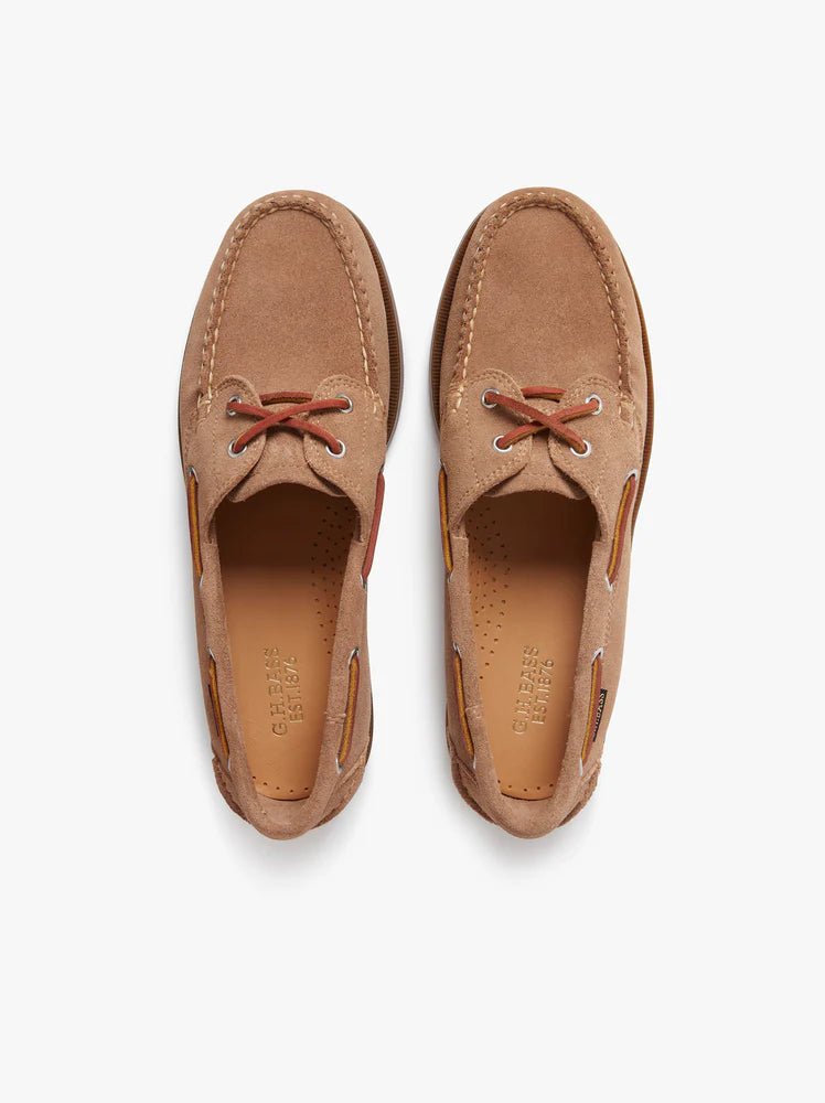 JETTY I BOATER 2 EYE - Earth Suede G.H.BASS - détail semelle