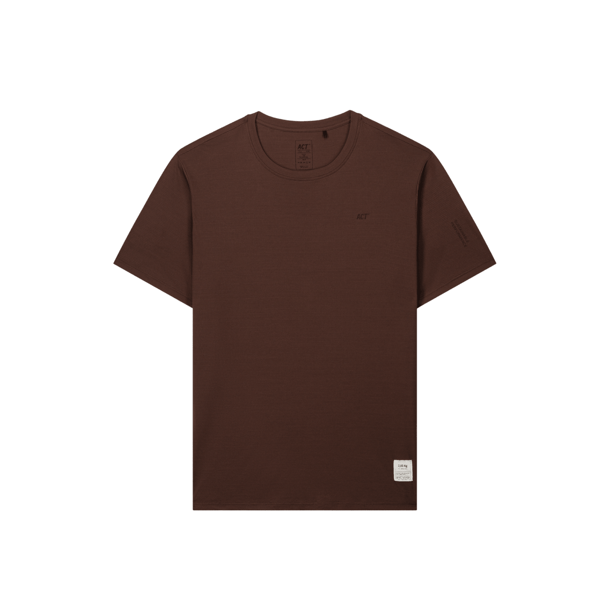 BIOPERF T-SHIRT - Marron ACT RUNNING - vue de face