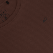 BIOPERF T-SHIRT - Marron ACT RUNNING - détail logo