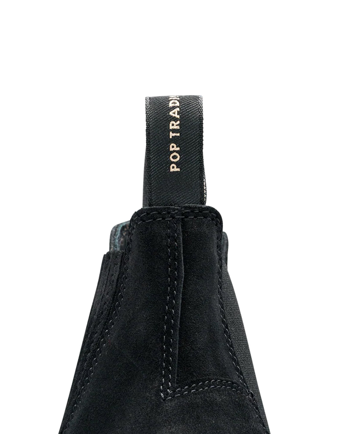 CHELSEA BOOTS 2622 - Double Black Pony BLUNDSTONE X POP TRADING COMPANY - détail cuir pony et élastique — photo 4