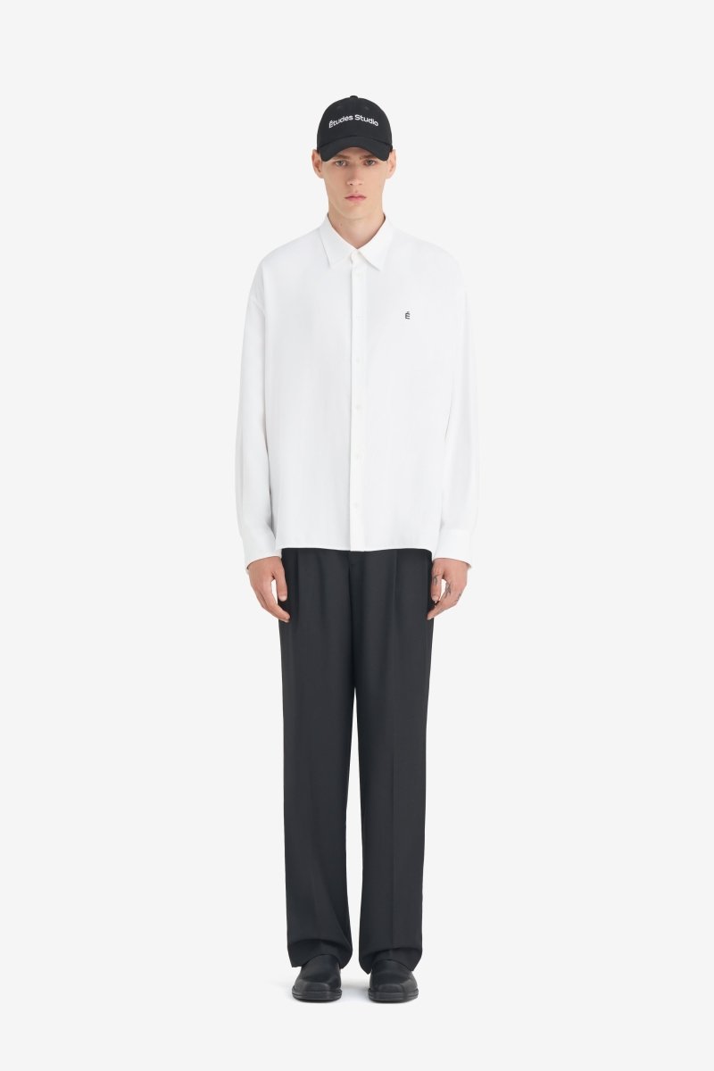 OVERSIZED SHIRT É - Blanc ÉTUDES STUDIO - vue de face — photo 3