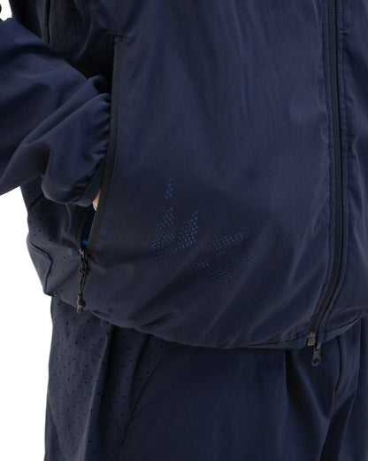 Removable Hood breathable jacket - Atlantic - Aura