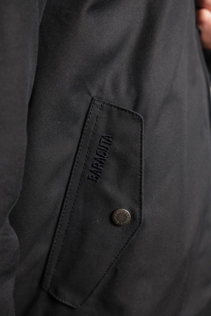 BARACUTA X BARBOUR PORTON WAX - NAVY BARACUTA