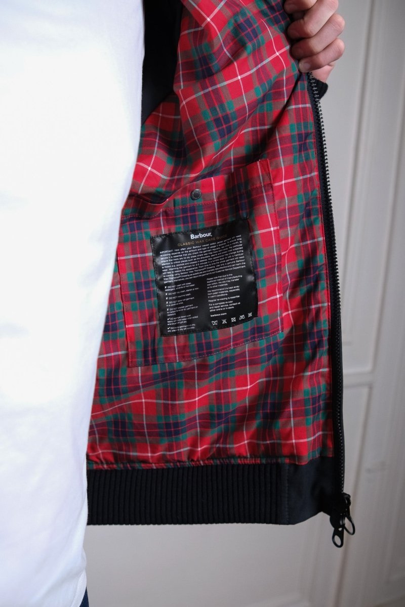 BARACUTA X BARBOUR PORTON WAX - NAVY BARACUTA