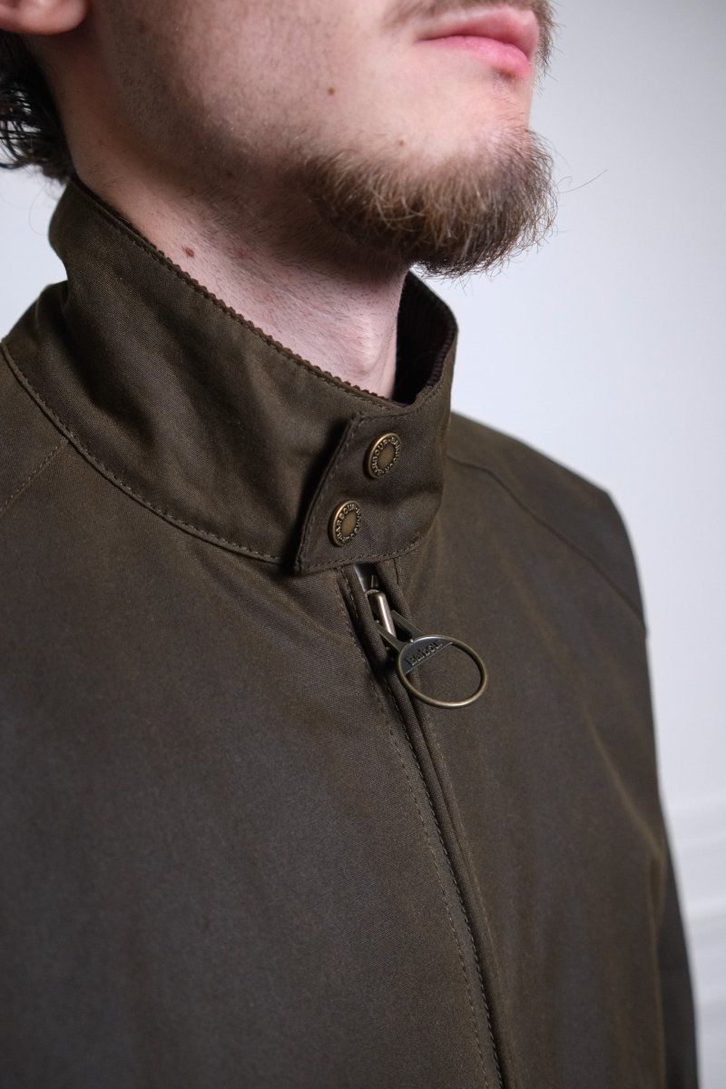 BARACUTA X BARBOUR PORTON WAX - OLIVE BARACUTA