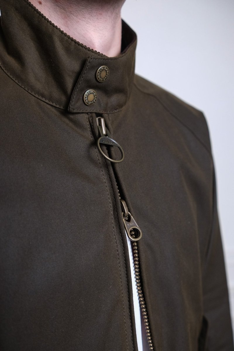 BARACUTA X BARBOUR PORTON WAX - OLIVE BARACUTA