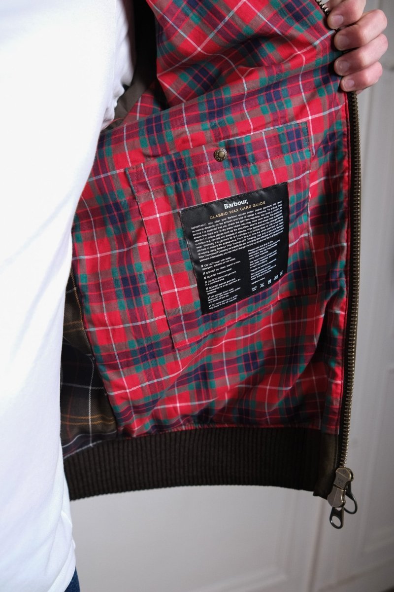 BARACUTA X BARBOUR PORTON WAX - OLIVE BARACUTA