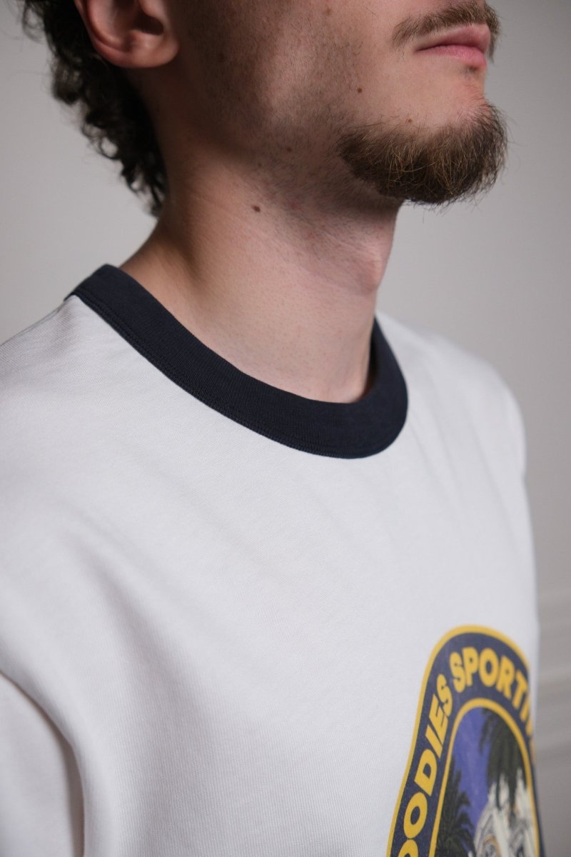 Goodies Sportive Grand Oriental Ringer Tee vue de face produit