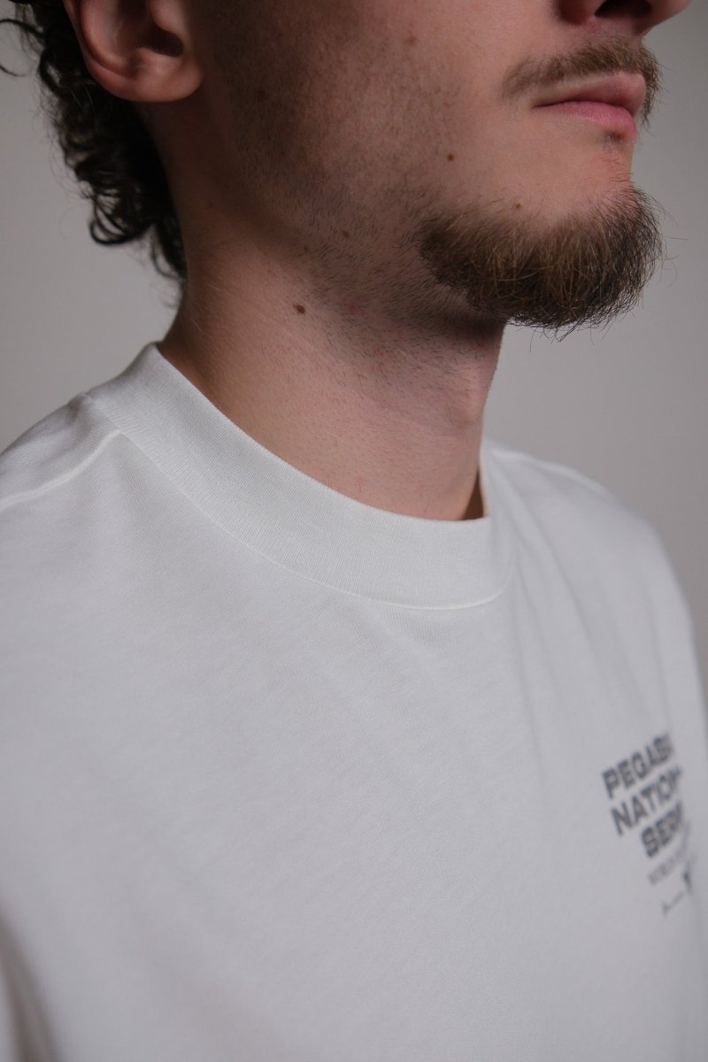 Goodies Sportive Pegasus Series White Tee vue de face produit