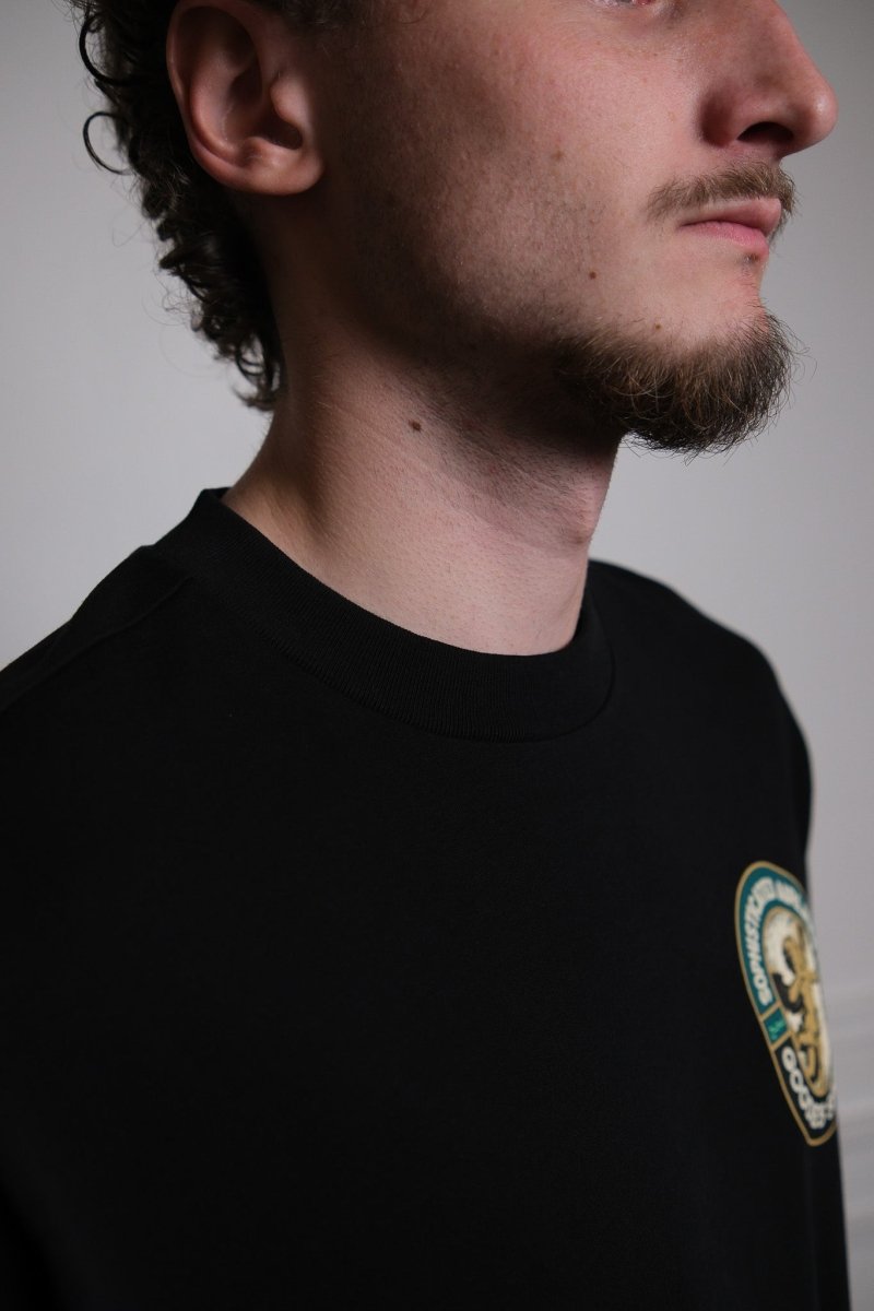 Sophisticated Airplanes Black Tee Goodies sportive