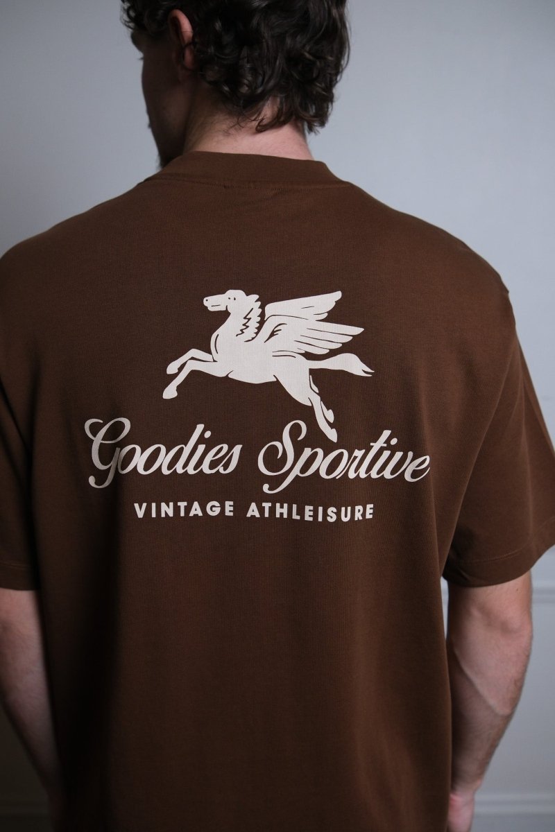 Goodies Sportive Pegasus Chocolate Tee vue de face produit