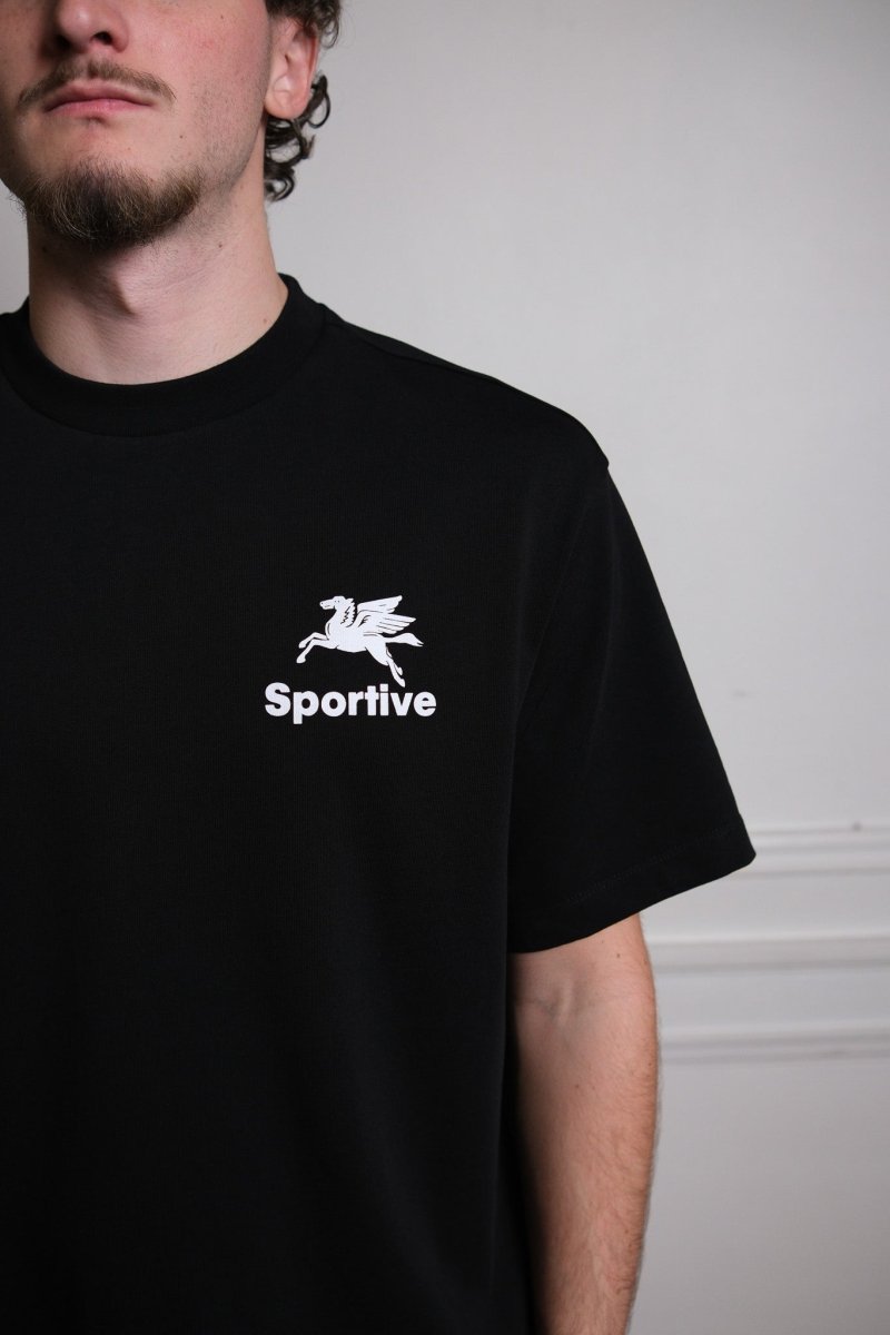 Goodies Sportive Pegasus Black Tee vue de face produit