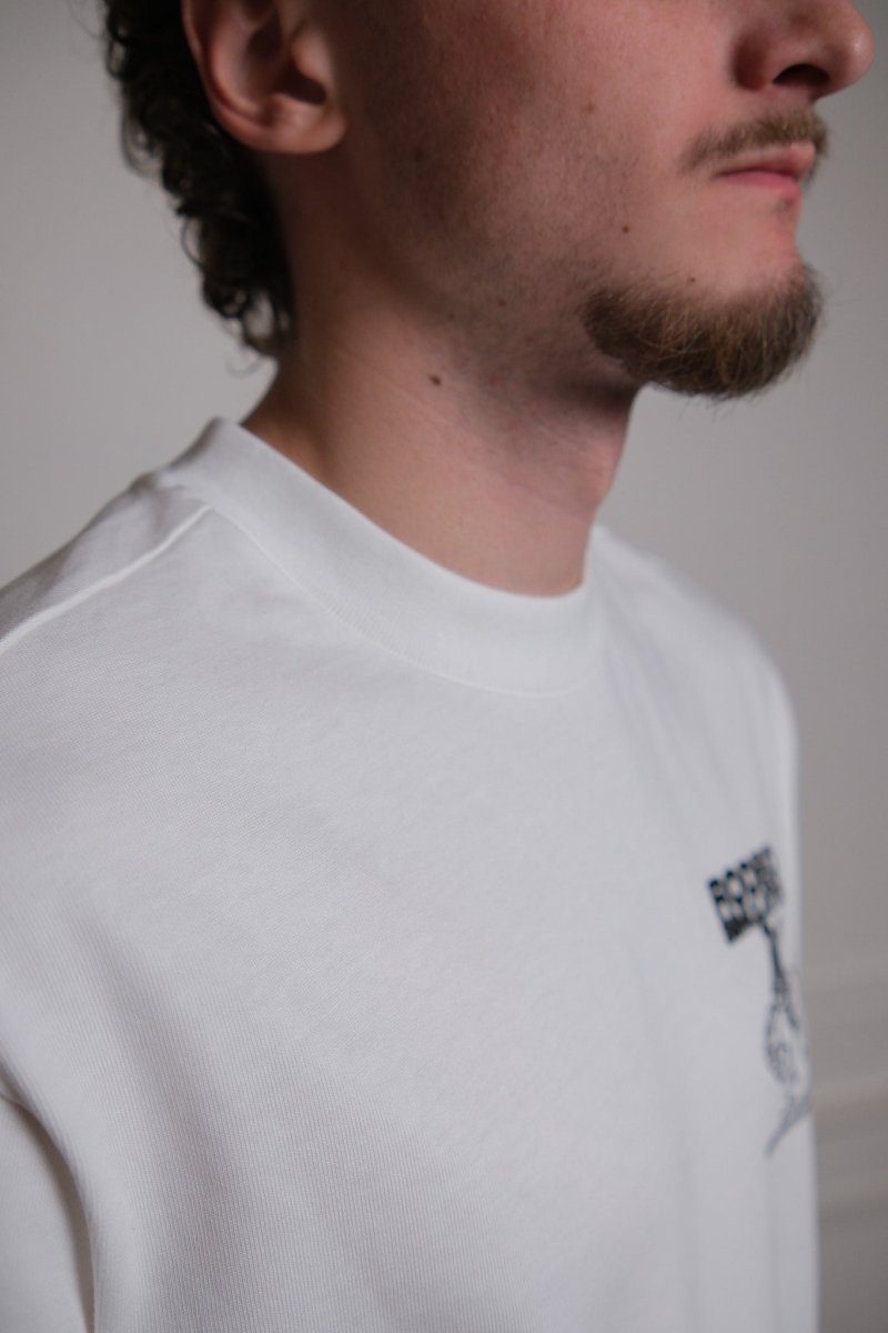 Goodies Sportive Rodeo Simulator White Tee vue de profil