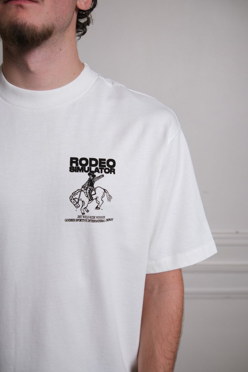 Goodies Sportive Rodeo Simulator White Tee vue de dos produit