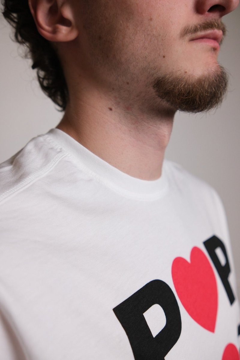 hearts t-shirt white Pop trading company
