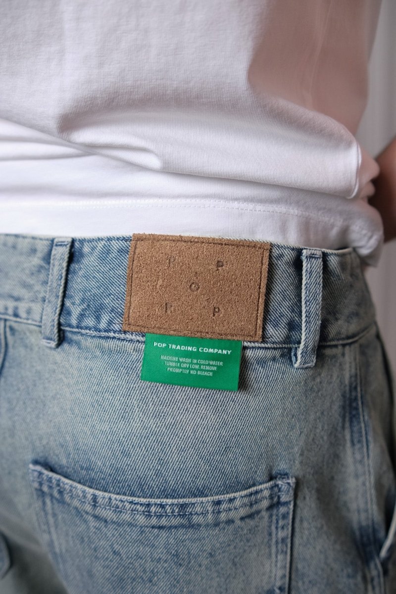 beattie denim pants washed denim Pop trading company — photo 4
