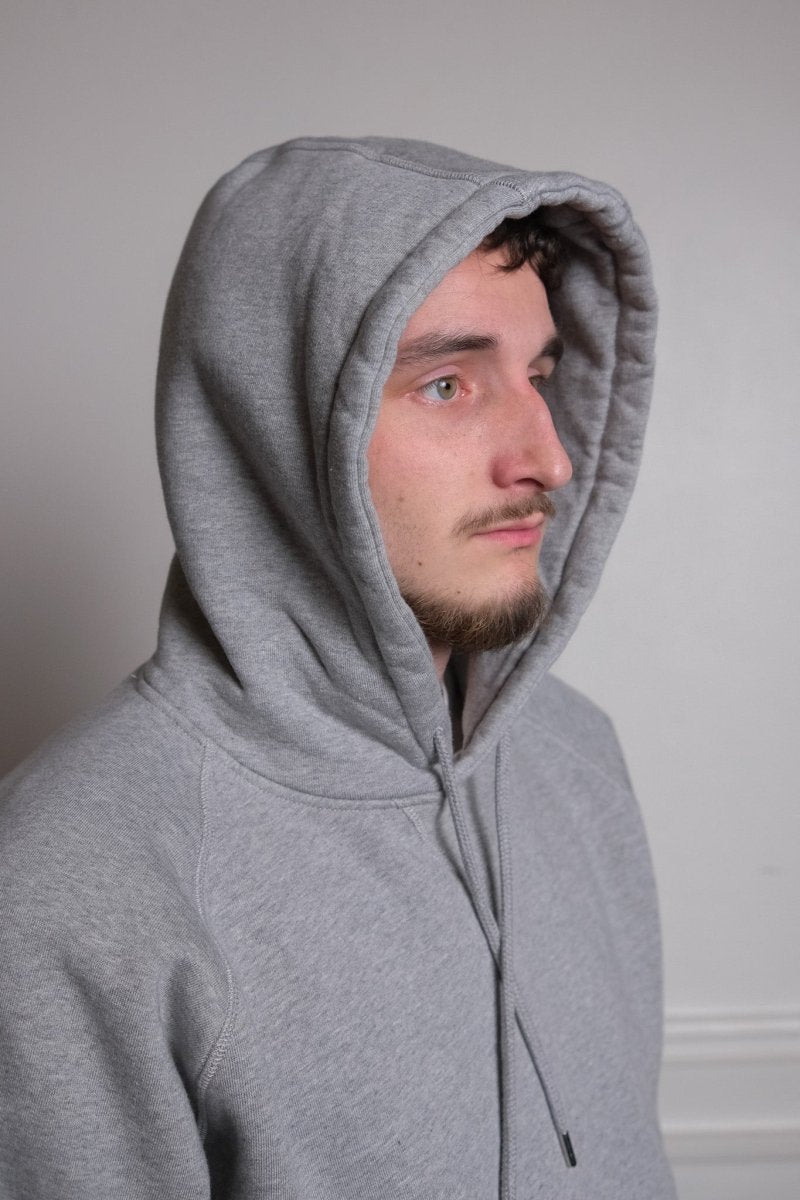 hearts hooded sweat heater grey Pop trading company — photo 3