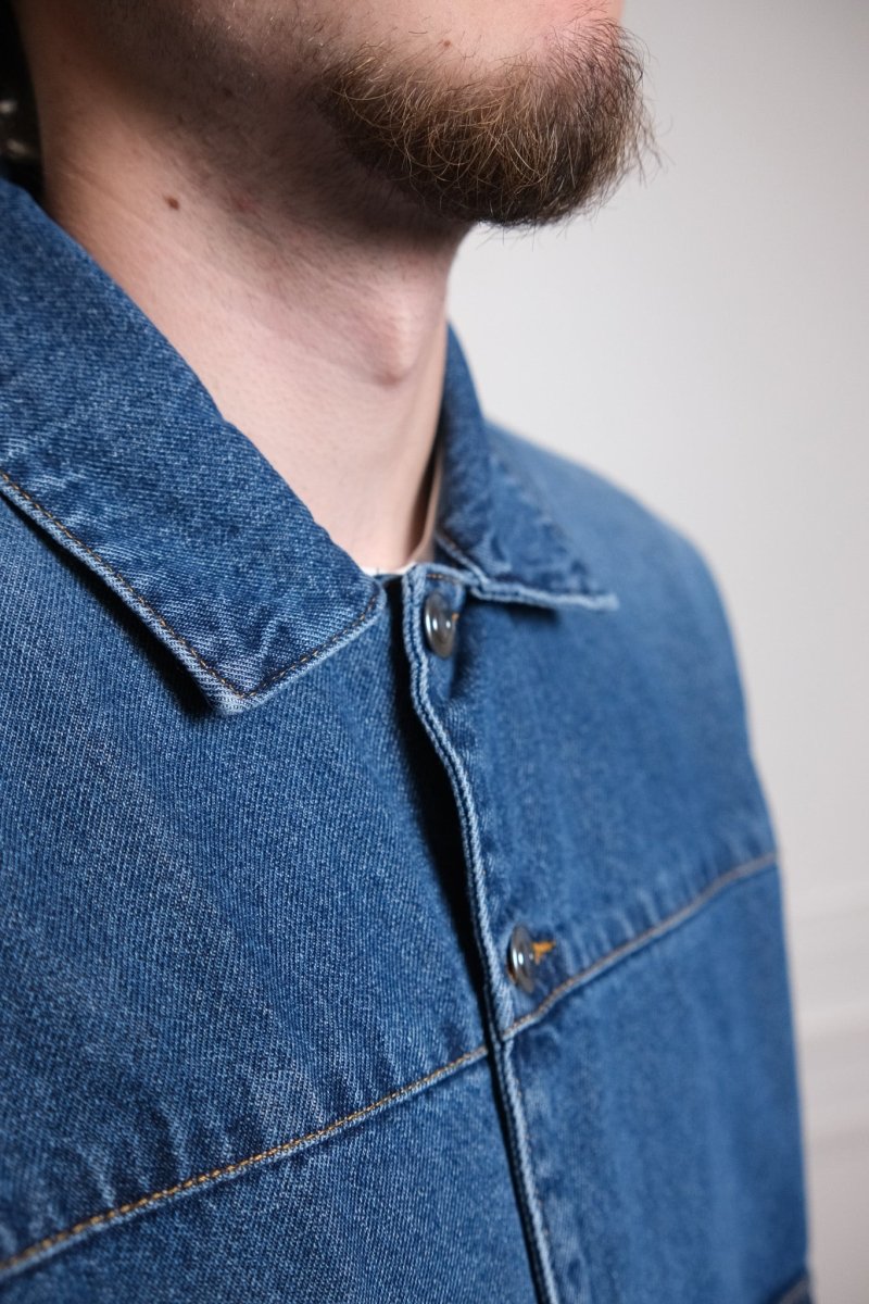 Full button denim jacket Pop trading company