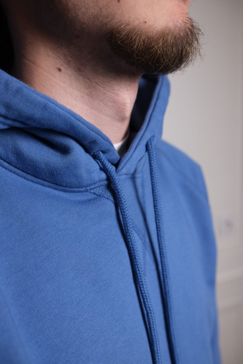 logo hooded sweat dutch blue Pop trading company