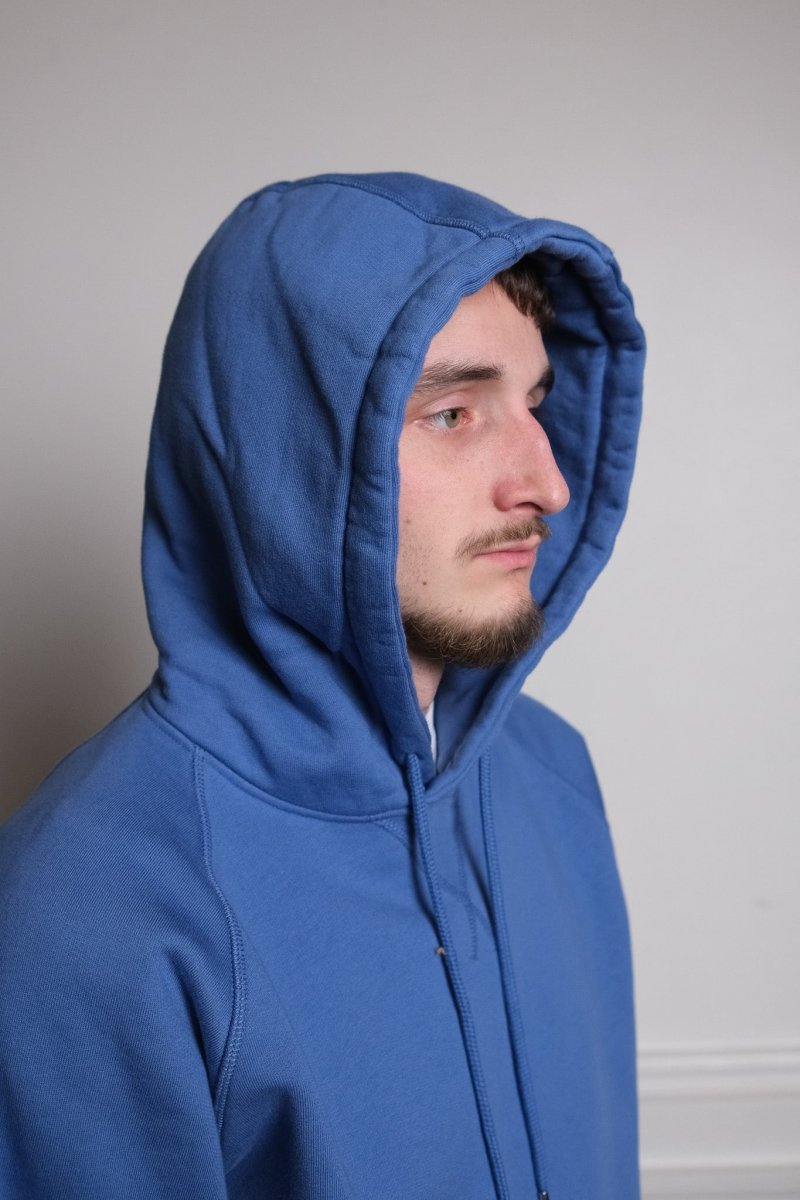 logo hooded sweat dutch blue Pop trading company