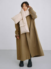PADDED SCARF - Sand OLEND - vue de trois quarts