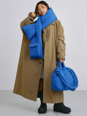 PADDED SCARF - Cobalt blue OLEND - vue alternative