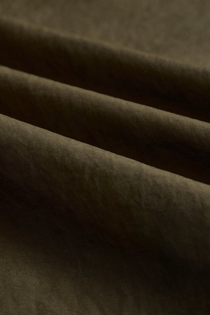 HALF-ZIP NYLON WINDBREAKER - Moss DISTRICT VISION - vue de côté — photo 10