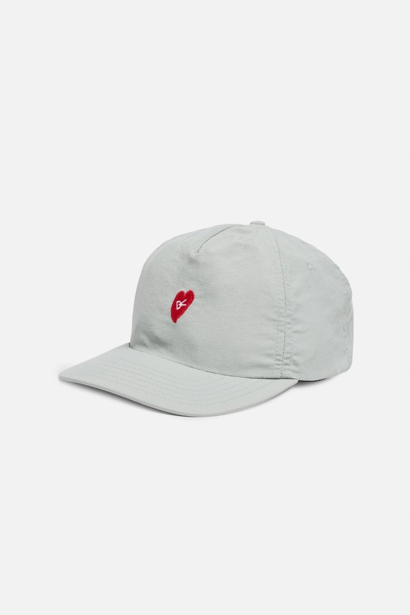 5 PANEL NYLON HAT - Grey DISTRICT VISION - porté de face
