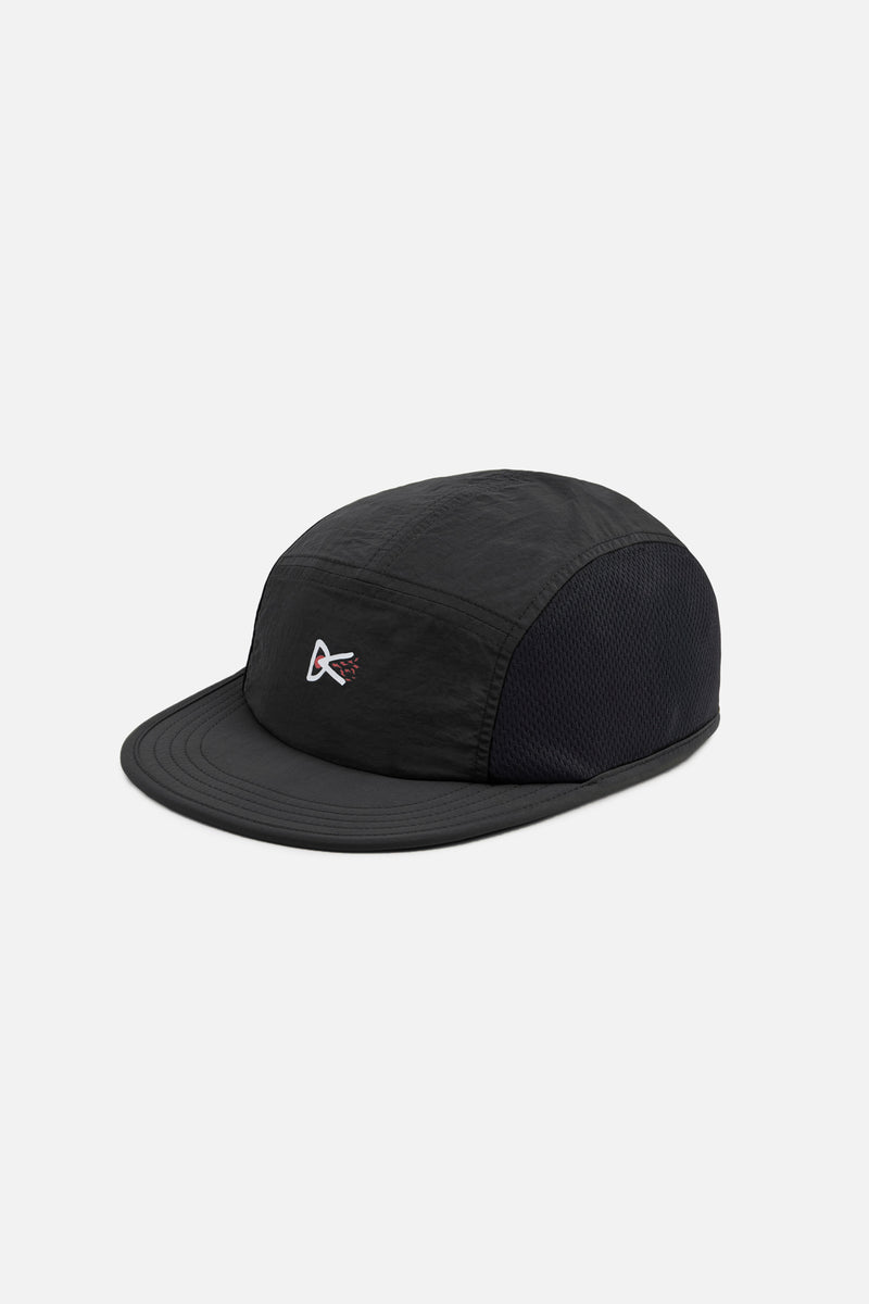 NYLON PANELED MESH HAT - Black DISTRICT VISION - vue de face
