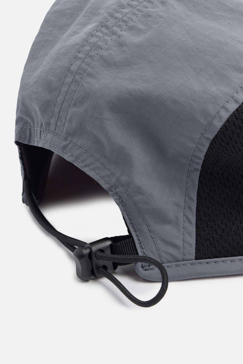 NYLON PANELED MESH HAT - Grey DISTRICT VISION - vue de dos