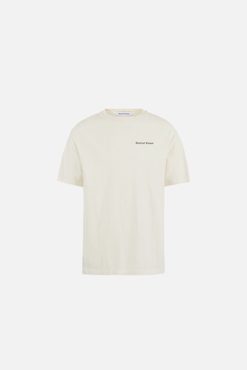 CALIFORNIA COTTON TEE - Arrow Eye Vintage White DISTRICT VISION - porté de face