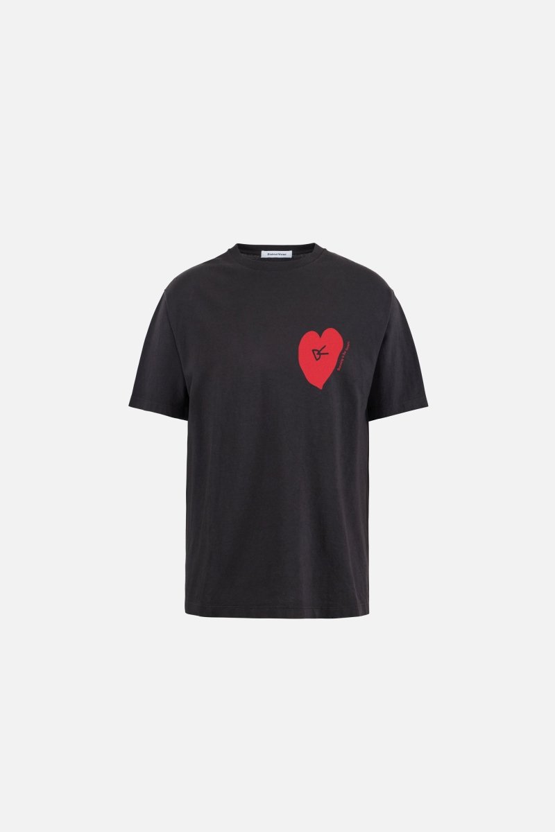 CALIFORNIA COTTON TEE - Run in Love Vintage Black DISTRICT VISION - porté de face — photo 2