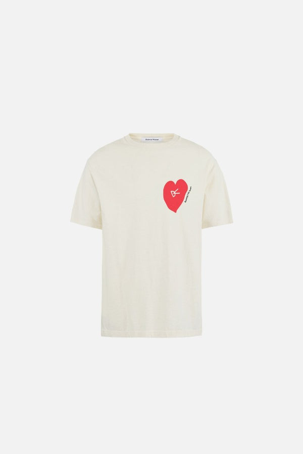 California Cotton Tee - Run in Love Vintage White