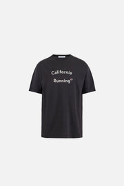 CALIFORNIA COTTON TEE - Staff Tee Vintage Black DISTRICT VISION - vue de face