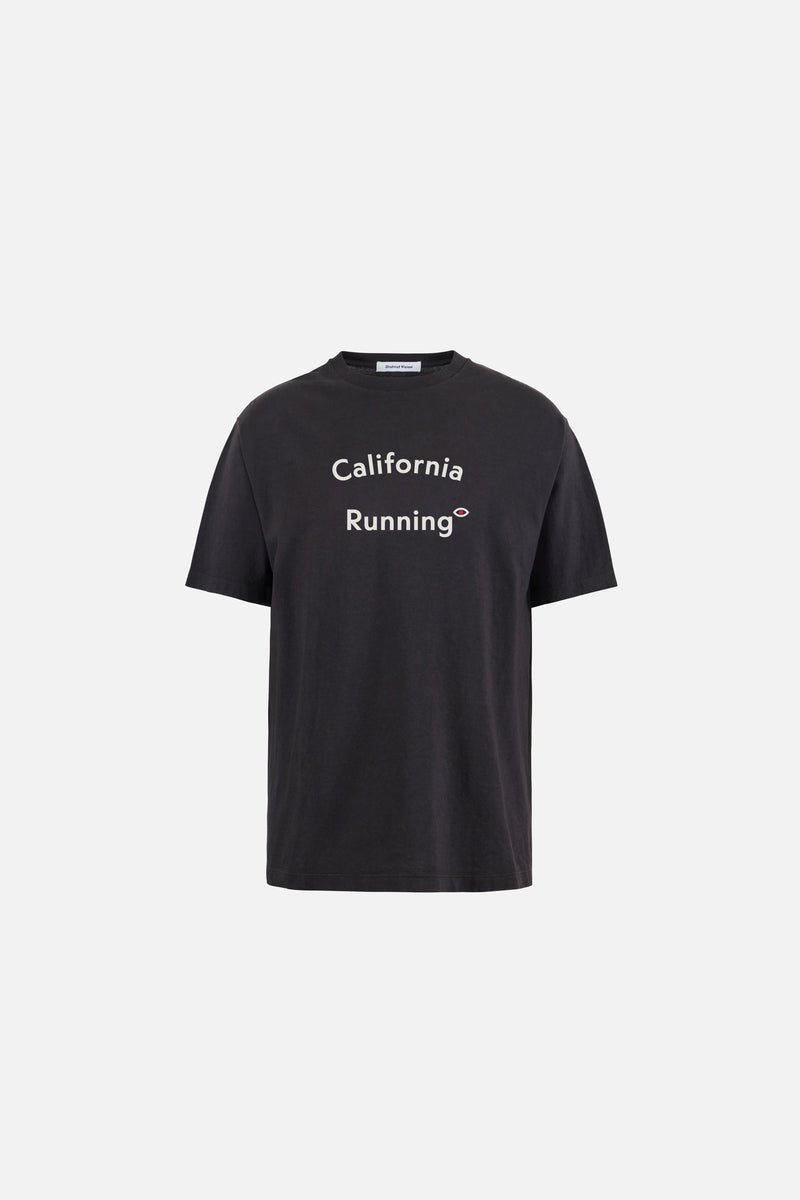 CALIFORNIA COTTON TEE - Staff Tee Vintage Black DISTRICT VISION - vue de face